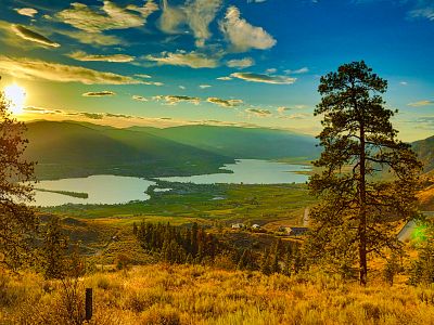 Osoyoos on a hot summer evening